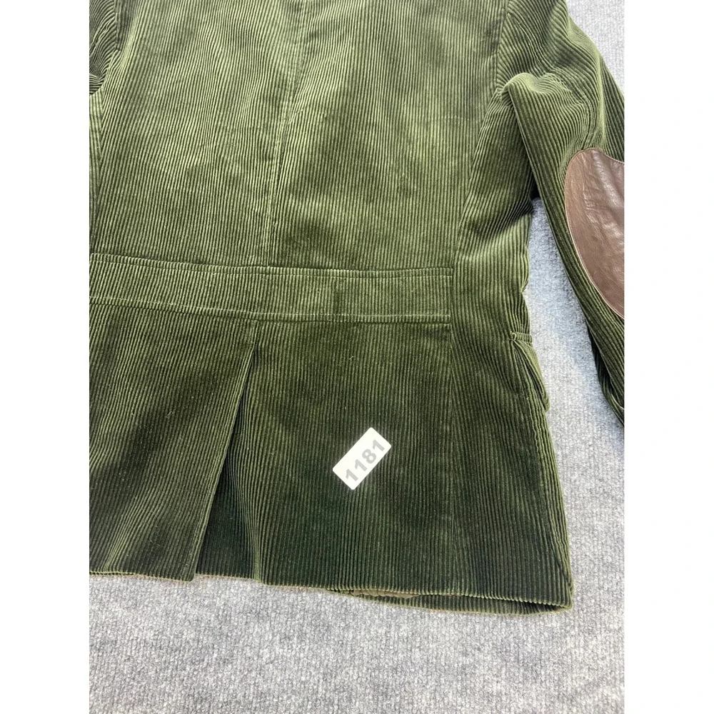 Polo Ralph Lauren Corduroy Blazer Mens 40R Green Good Wide Wale Sport Coat